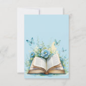 New Chapter Blue Boy Brunch StoryBook Baby Shower サンキューカード (裏面)