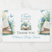 New Chapter Blue Boy Brunch StoryBook Baby Shower スパークリングワインラベル (シングルラベル)