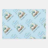 New Chapter Blue Boy Brunch StoryBook Baby Shower ラッピングペーパーシート (正面3)