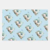 New Chapter Blue Boy Brunch StoryBook Baby Shower ラッピングペーパーシート (正面2)