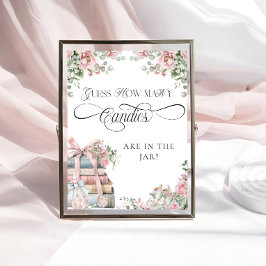 New Chapter Book Girl Baby Showerキャンディーの数 ポスター