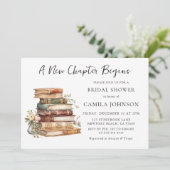 New Chapter Book Lover Bridal Shower Invitation 招待状 (スタンド正面)