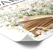 New Chapter Book Theme bridal shower Gift & card ポスター (角)