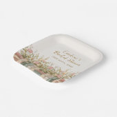 New Chapter Book Theme Bridal Shower Paper Plates ペーパープレート (傾斜あり)