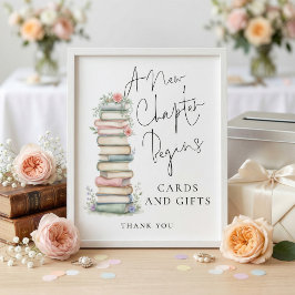 New Chapter Books Cards Gifts Bridal Shower ポスター