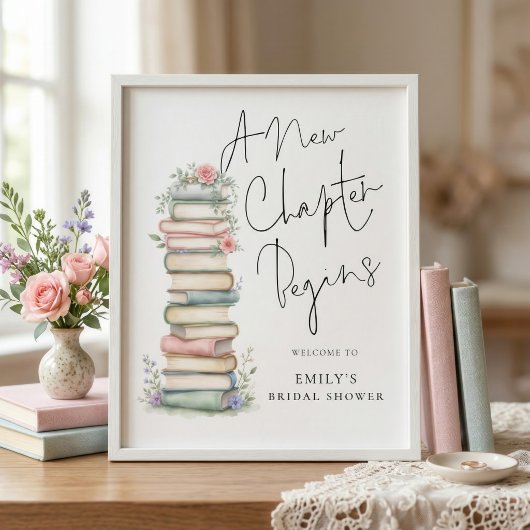 New Chapter Books Welcome to Bridal Shower ポスター