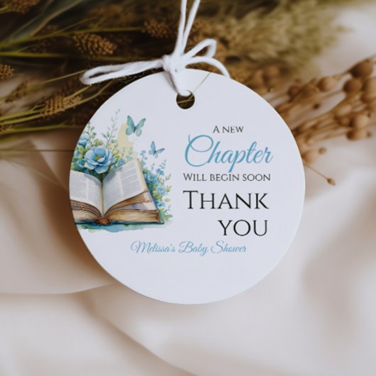 New Chapter Boy Blue Brunch StoryBook Baby Shower フェイバータグ