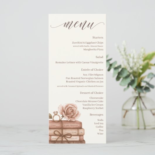 New Chapter Bridal Shower Menu メニュー (スタンド正面)