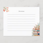 New Chapter Bridal Shower Recipe Card (裏面)