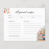 New Chapter Bridal Shower Recipe Card (正面)