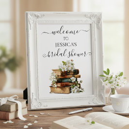 New Chapter Bridal Shower Welcome Sign ポスター