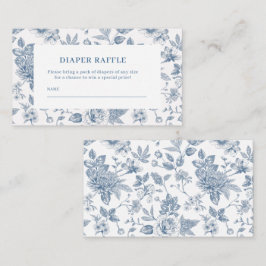 New chapter chinoiserie Baby shower diaper raffle エンクロージャーカード