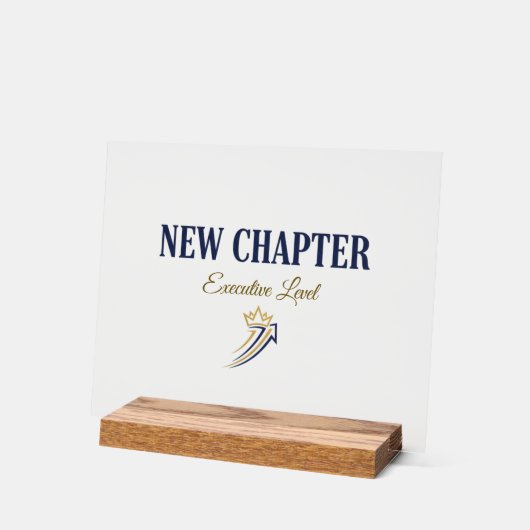 New Chapter Executive Level アクリルサイン (傾斜)