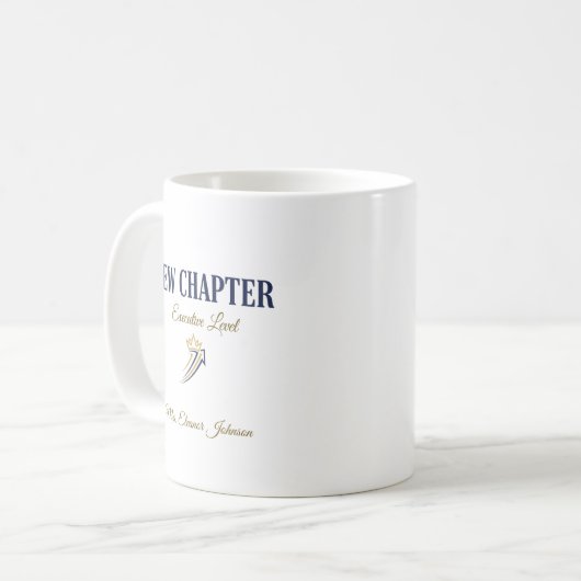 New Chapter Executive Level Personalized コーヒーマグカップ (正面左)