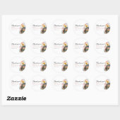 New Chapter Floral Baby Shower ラウンドシール (シート)