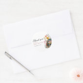 New Chapter Floral Baby Shower ラウンドシール (封筒)