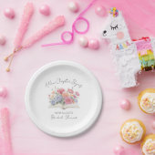 New Chapter Floral Book Bridal Shower ペーパープレート (パーティー)