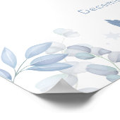 New Chapter Floral Snowball Baby Shower Welcome ポスター (角)