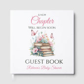 New Chapter Girl Storybook Guest Book Baby Shower ゲストブック (正面)
