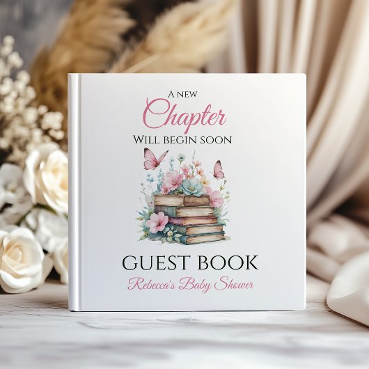 New Chapter Girl Storybook Guest Book Baby Shower ゲストブック
