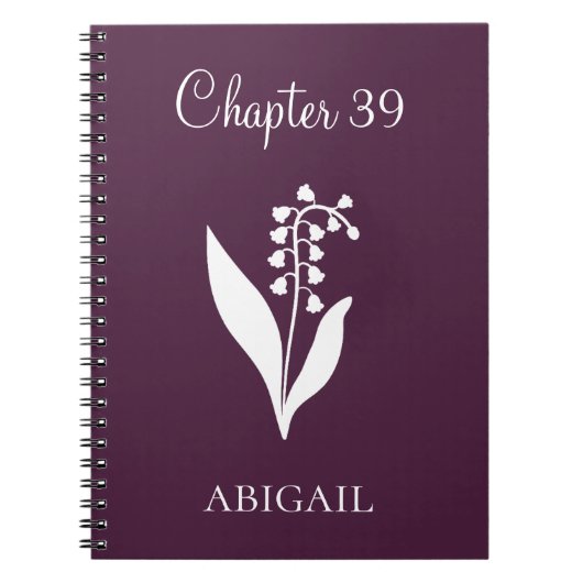 New Chapter Journal Lilly May Birth Flower ノートブック (正面)