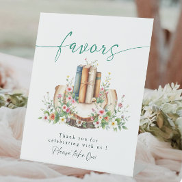 New Chapter Lover book Favors Bridal Shower Sign 台座サイン