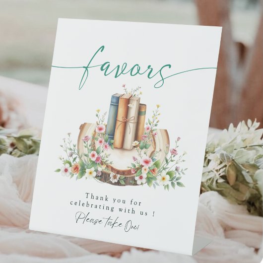 New Chapter Lover book Favors Bridal Shower Sign 台座サイン