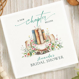 New Chapter Lovers Book Floral Bridal Shower スタンダードカクテルナプキン