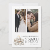 New Chapter Married & Merry Beige Newlywed 2 Photo シーズンカード (正面)