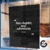 New Chapter, New Adventuresデザインby Me ウィンドウサイン (カフェ窓)