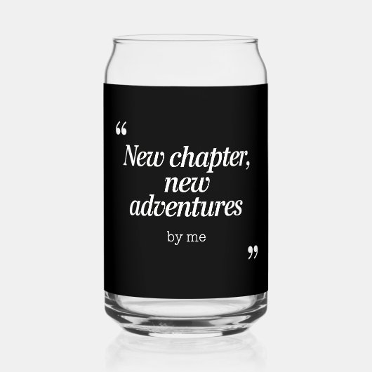 New Chapter, New Adventuresデザインby Me ガラス缶 (正面)