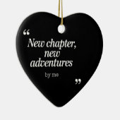 New Chapter, New Adventuresデザインby Me セラミックオーナメント (右)