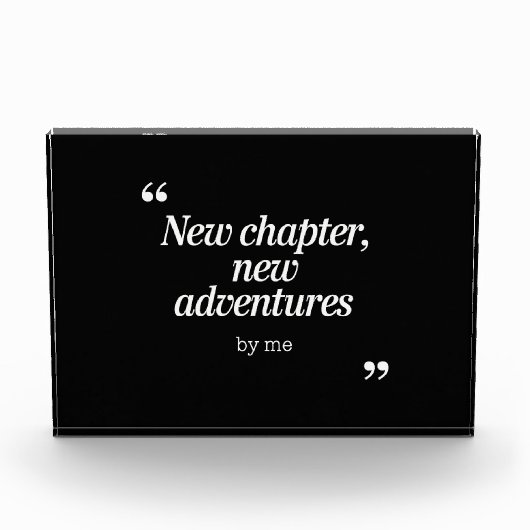New Chapter, New Adventuresデザインby Me フォトブロック (正面)