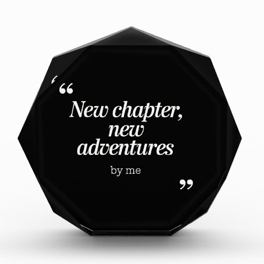 New Chapter, New Adventuresデザインby Me フォトブロック (正面)