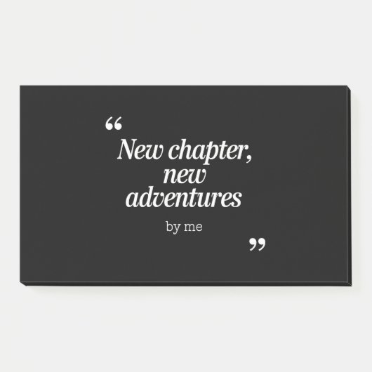 New Chapter, New Adventuresデザインby Me ポストイット (正面)