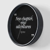 New Chapter, New Adventuresデザインby Me 壁時計 (傾斜)