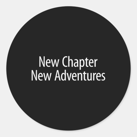 New Chapter - New Adventures -  ラウンドシール (正面)