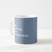 New Chapter New Adventures Fun Retirement Mug コーヒーマグカップ (正面左)