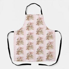 New Chapter Pink Bow Stripes エプロン