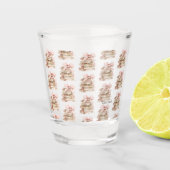 New Chapter Pink Bow Stripes ショットグラス (正面)