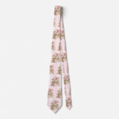 New Chapter Pink Bow Stripes ネクタイ (正面)