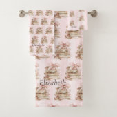 New Chapter Pink Bow Stripes バスタオルセット (インサイチュ)