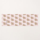 New Chapter Pink Bow Stripes ヨガマット (正面(横))