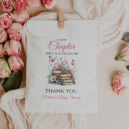 New Chapter Pink Girl Storybook Book Baby Shower フェイバーバッグ