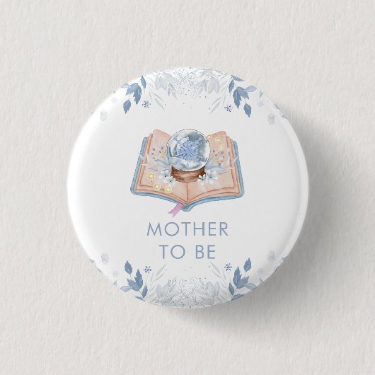 New Chapter Snowball Mother To Be Baby Shower  缶バッジ (正面)