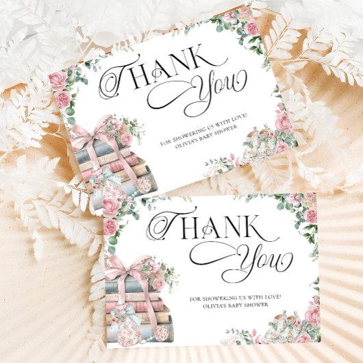 New Chapter Storybook Baby Shower Thank You カード