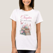 New Chapter Storybook Book Baby Shower Mommy Tシャツ (正面)