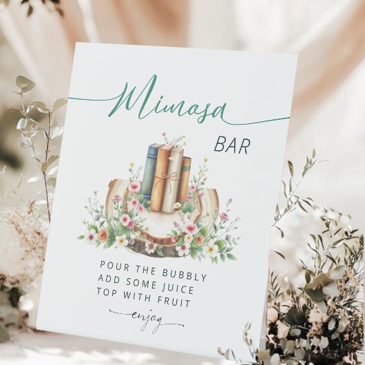 New Chapter Storybook Mimosa Bar Bridal Shower  台座サイン