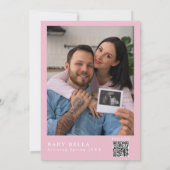 New Chapter Storybook Pink Baby Shower Photo 招待状 (裏面)