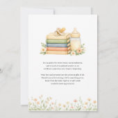 New Chapter Teddy Bear Storybook Baby Shower 招待状 (裏面)